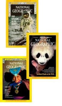 Algumas edições da revista National Geographic