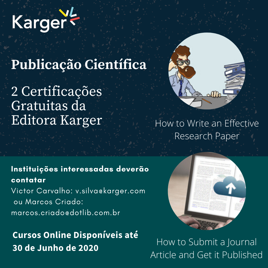 Karger oferece cursos on-line gratuitos sobre publicação científica (Imagem: Karger)