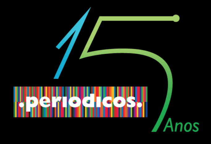 Logomarca comemorativa dos 15 anos do Portal de Periódicos