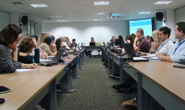 Help desks do Portal de Periódicos se reuniram em semana de atividades na CAPES (Foto: CGPP/CAPES)