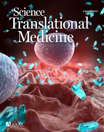 Capa do Science Translational Medicine - edição 8 de março de 2017 (Imagem: Science Tranlational Medicine)